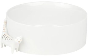 Biała porcelanowa miska CAT