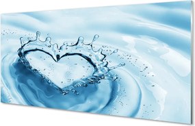 Panel nad Blat Kuchenny Serce z Kropli Wody