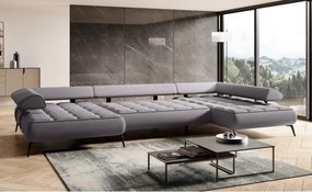 Narożnik SELEDO XL układ U Prawostronny z funkcją elektrycznej regulacji głebokości siedziska WERSAL