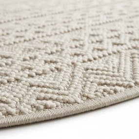 Dywan nowoczesny Helix Boho kremowy koło 120 cm x 120 cm