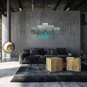 Obraz - Turkusowy staw, Biei, Japonia (125x70 cm)