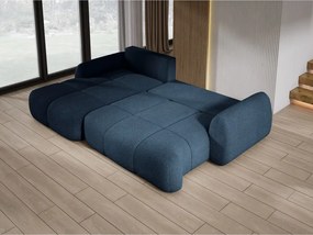 Narożnik COCO z funkcją spania, poduszkami i pojemnikiem NowOrNever 79 Niebieski