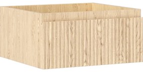 Mexen Rivel szafka łazienkowa podumywalkowa 50 cm, 1 szuflada, ryflowana , dąb - 91A20-05023-1-BF81