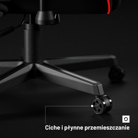 Fotel gamingowy LED RGB czarny Diablo X-Starter