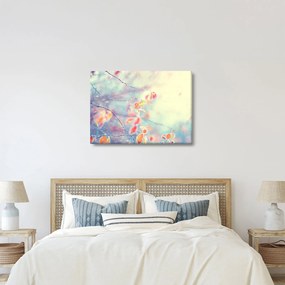 Obraz - Listki w lodzie (70x50 cm)
