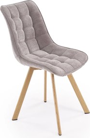 Tapicerowane krzesło do jadalni K332 Halmar, nogi naturalne
