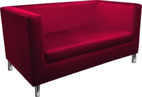 Sofa Monaco : Kolor nogi - Chrom, Kolor tkaniny - VELVET - MG31, Typ tkaniny - Velvet, Wysokość nogi - 15 cm