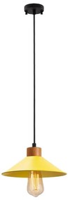 Lampa wisząca na lince MANAVGAT 1xE27/40W/230V żółty/brązowy