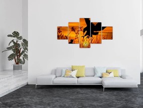 Obraz sylwetki drapieżnika (125x70 cm)