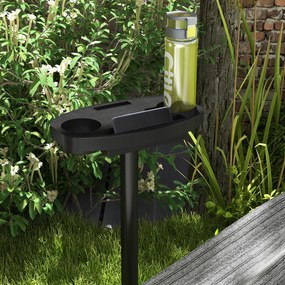 Outsunny Stojak na hamak, dla hamaków do 280 cm, Stal, 285D x 125S x 110W cm, Czarny