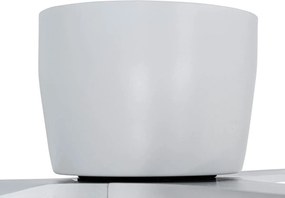 Biały wentylator sufitowy z LED i pilotem - Sofio