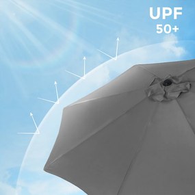Parasol POSITANO, Ø300cm, szary SongmicsHome