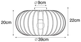 Designerska lampa sufitowa biała 39 cm - JohannaDesignerski Oswietlenie wewnetrzne