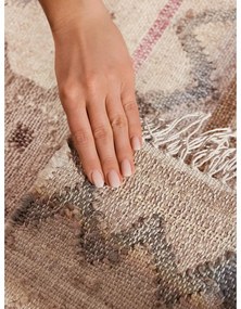 Kremowy chodnik z juty tkany ręcznie 80x200 cm Roya Imani – Elle Decoration