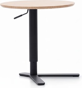 Stolik odkładczy, z regulacją wysokości, 51-77 x 50 cm, biały dąb