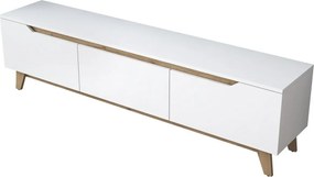 Stolik pod telewizor Dite White and Walnut