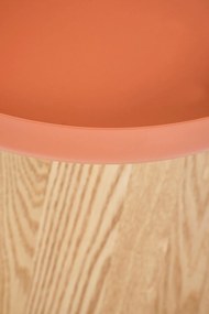 GINA Ława Stolik kawowy Cynamonowy Skandynawski fi.40 cm Okrągły Naturalny