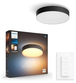 Philips - LED Plafon ściemnialny Hue ENRAVE M LED/19,2W/230V czarny + pilot