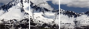 Obraz - Park Narodowy Kenai Fjords (z zegarem) (90x30 cm)