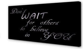 Obraz na płótnie Nowoczesny Napis Metaliczny