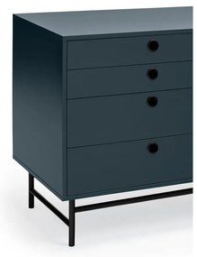 Czarno-niebieska komoda Teulat Punto, szer. 212 cm