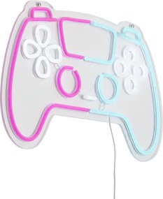 Lampa ścienna neonowa różowo-niebieska z wbudowanym LED - Controller