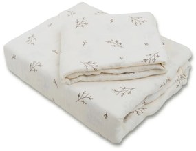 Matex Pościel muślinowa Gałązka, 140 x 200 cm, 70 x 90 cm