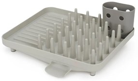 Jasnoszary plastikowy ociekacz 33,5x31,5 cm Duo – Joseph Joseph