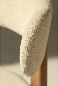 Kremowe tapicerowane krzesła zestaw 2 szt. Nadia – MOME