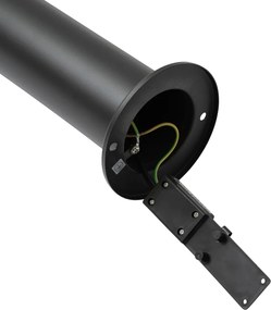 Nowoczesna lampa zewnętrzna czarna 80 cm IP44 z LED - Roxy