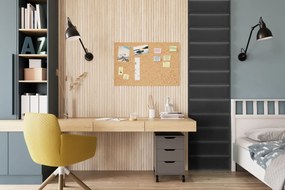 Zestaw 12 paneli tapicerowanych QUADRATTA 50x240 ciemnoszary ELTAP