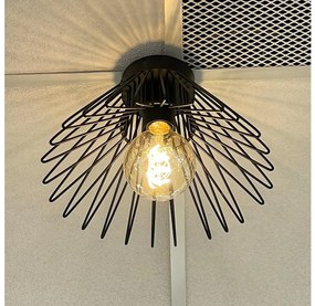 ONLI - Plafon DUCCIO 1xE27/22W/230V śr. 30 cm czarny