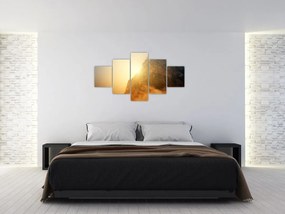 Obraz góry we mgle (125x70 cm)