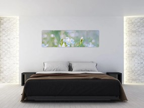 Obraz - Delikatne kwiaty (170x50 cm)