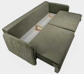 Sofa trzyosobowa z funkcją spania i poduszkami Luna