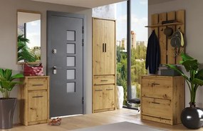 Prostokątne Lustro Wiszące Dąb Artisan W7-H86