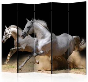 Parawan jednostronny Zwierzęta 225x172 cm 5-częściowy czarny ARTGEIST B