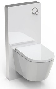 Kompletny zestaw WC 6: Toaleta myjąca Basic 1102Moduł sanitarny 805 biały