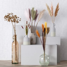 Gałązka Trawy Pampasowej 90cm cream