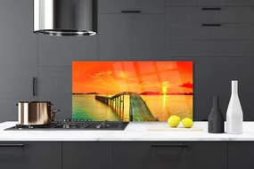 Panel Szklany Most Wiszący nad Zatoką