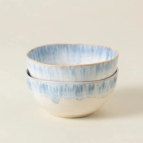 Biało-jasnoniebieska kamionkowa miska ø 16 cm Brisa – Costa Nova