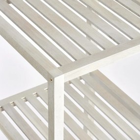 Regał łazienkowy 4 poziomy, drewniany, ZELLER