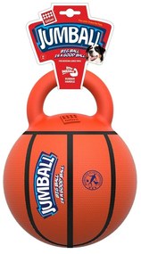 GiGwi Piłka gumowa dla psów z uchwytem Jumball Basketball z uchwytem pomarańczowy, śr. 20 cm