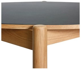 Okrągły stół z litego drewna dębowego ø 115 cm Oblique – Hübsch