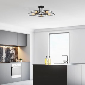 Czarna lampa sufitowa Circle – Opviq lights