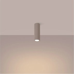 Szarobrązowa metalowa lampa punktowa Gleam – Sollux