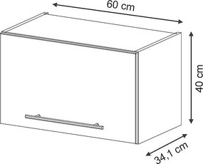 Szafka ścienna greybeige 60x34.1x40 fame-line