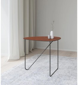 Koniakowy metalowy stolik 44x50 cm Curve L Bull – LIND DNA