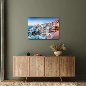 Obraz - Zmierzch na Santorini (70x50 cm)