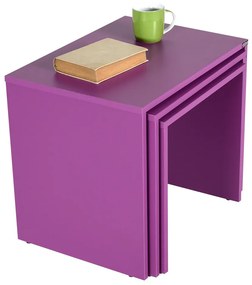 Stolik do odkładania SHP Purple, 3 szt.